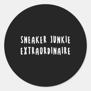 Sneaker Junkie Sneakerhead Shoe Collector Snkr Hea Classic Round Sticker