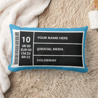 Sneaker Room Decor Customisable Shoe Box Label Lum Lumbar Cushion