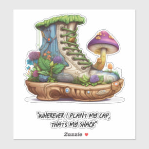 Sneaker shoe house Mushroom