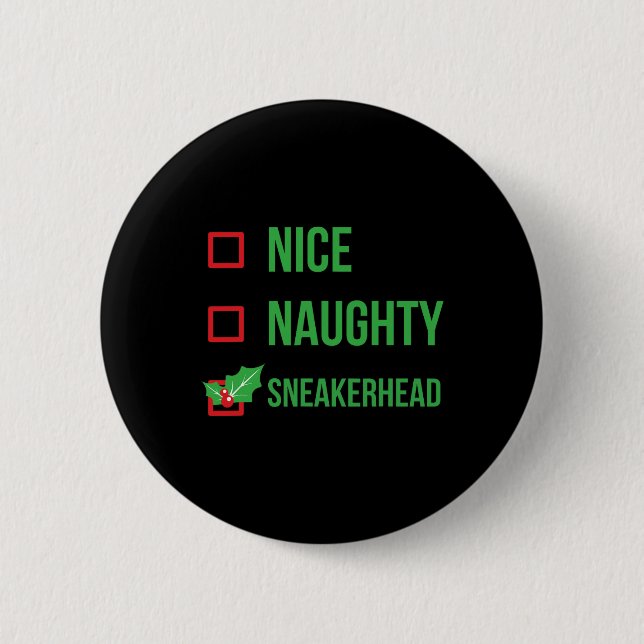 Sneakerhead Funny Pajama Christmas 1  6 Cm Round Badge (Front)