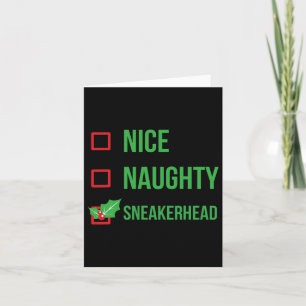 Sneakerhead Funny Pajama Christmas 1 Card