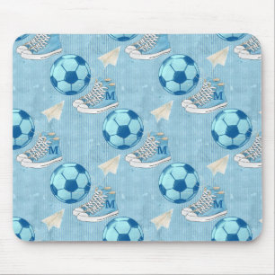 Sneakers and  Football Back to School Mouse Pad