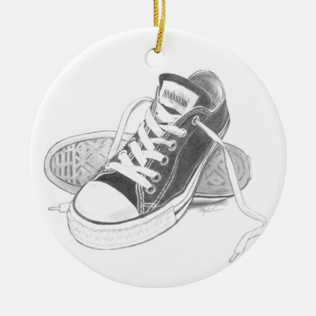 Sneakers Art Ornament (Front)