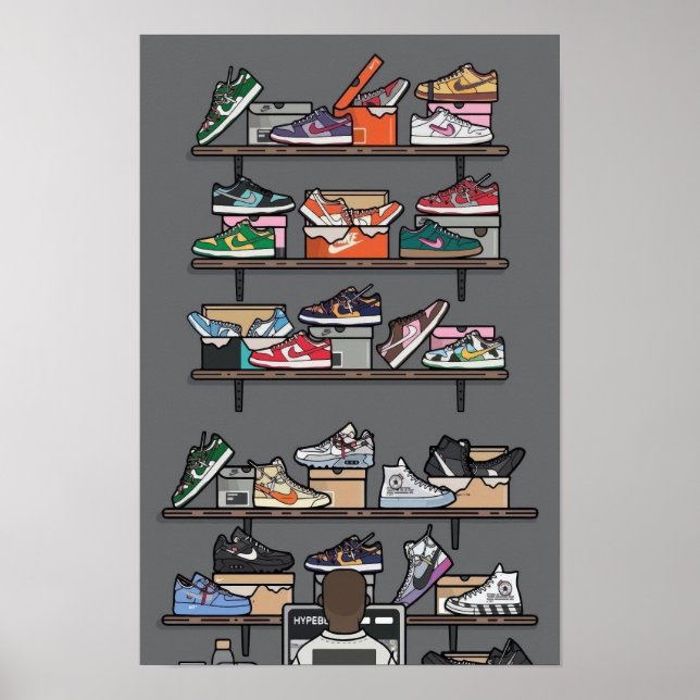 Sneakers Collection Art Print (Front)