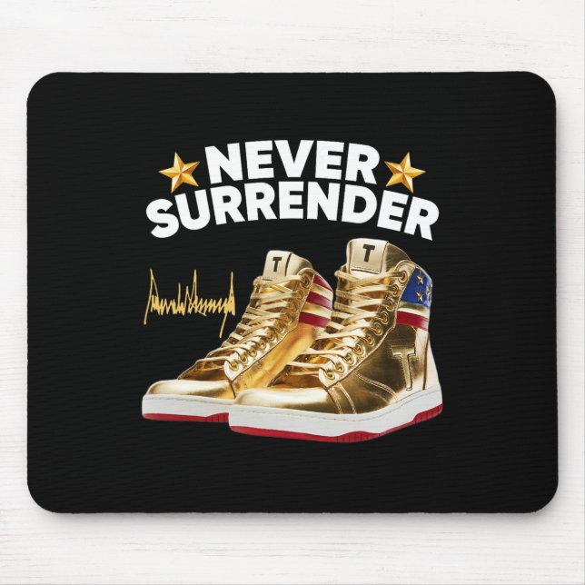 Sneakers Never Surrender  Mouse Pad (Front)