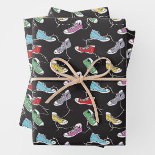 Sneakers Pattern Wrapping Paper Sheet