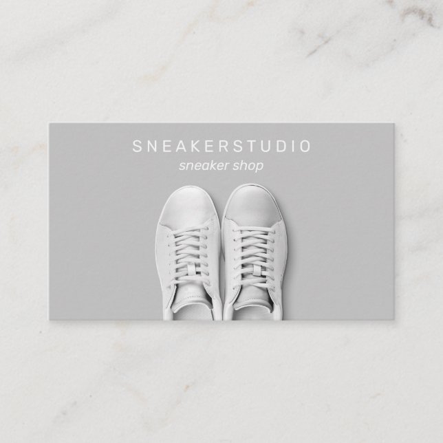 Sneakers Shoes Sport Gym Wears Business Card (Front)