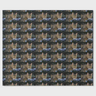 Sneaking Bengal Cat Wrapping Paper