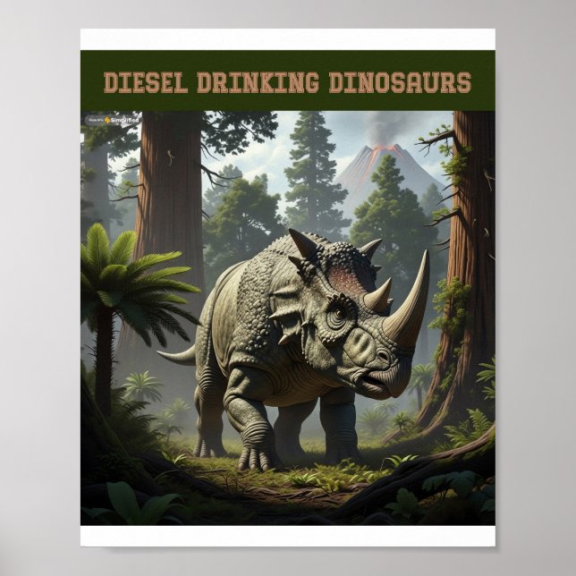 Sneaking triceratops poster (Front)