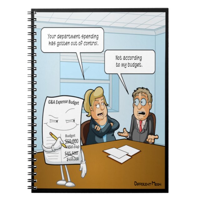 Sneaky Budget Funny Notebook (Front)