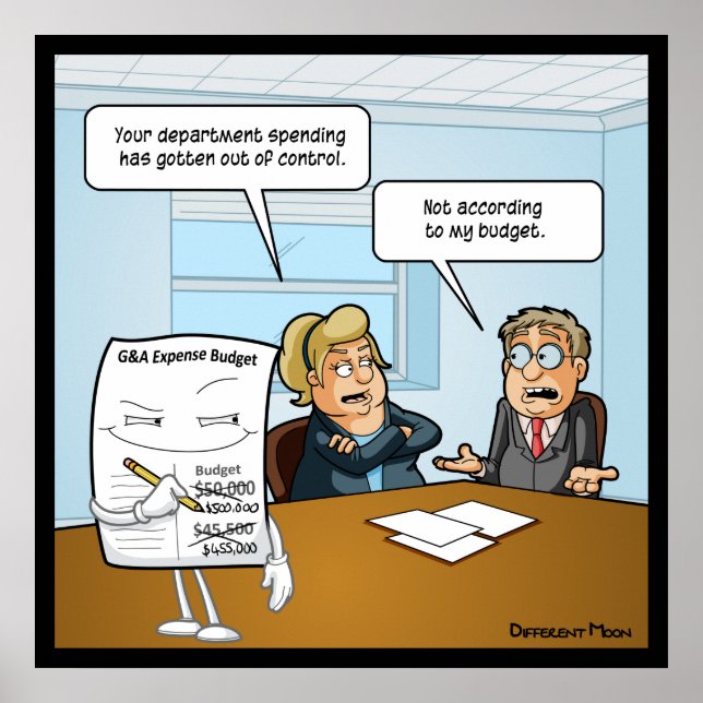 Sneaky Budget Funny Poster (Front)