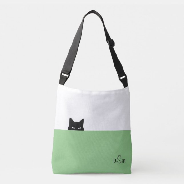 Sneaky Cat Crossbody Bag (Front)