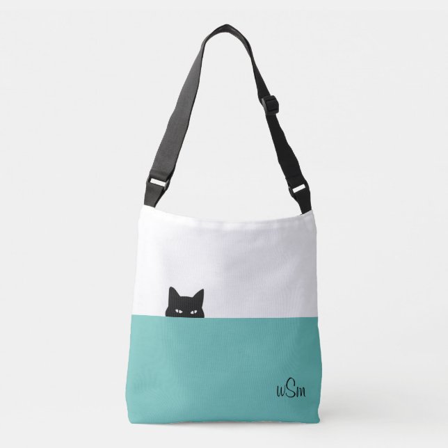Sneaky Cat Crossbody Bag (Front)