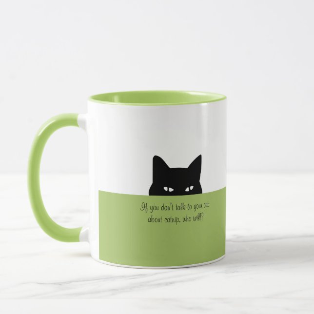 Sneaky Cat Talk to your Cat Mug (Left)