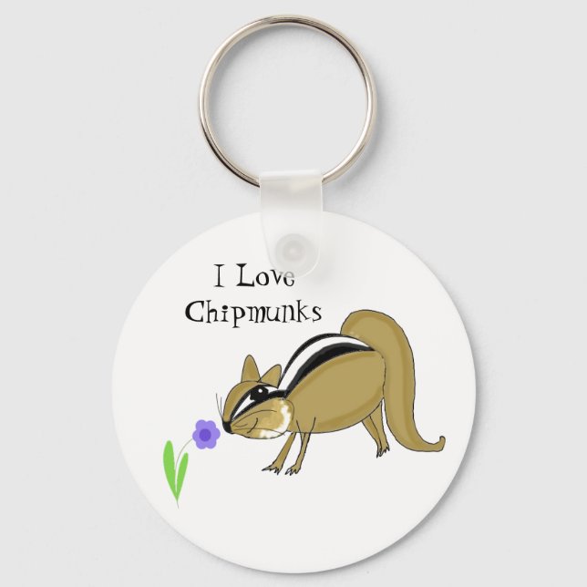 Sneaky Chipmunk Key Ring (Front)