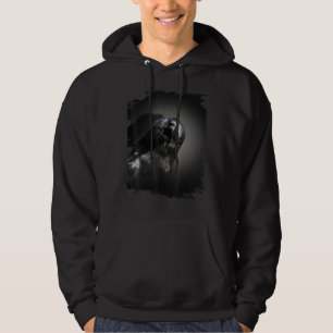 Sneaky Crow Face Raven Spirit Animal Hoodie