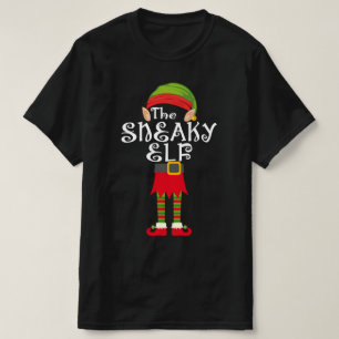 sneaky elf family matching christmas T-Shirt