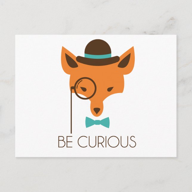 Sneaky Fox Postcard (Front)