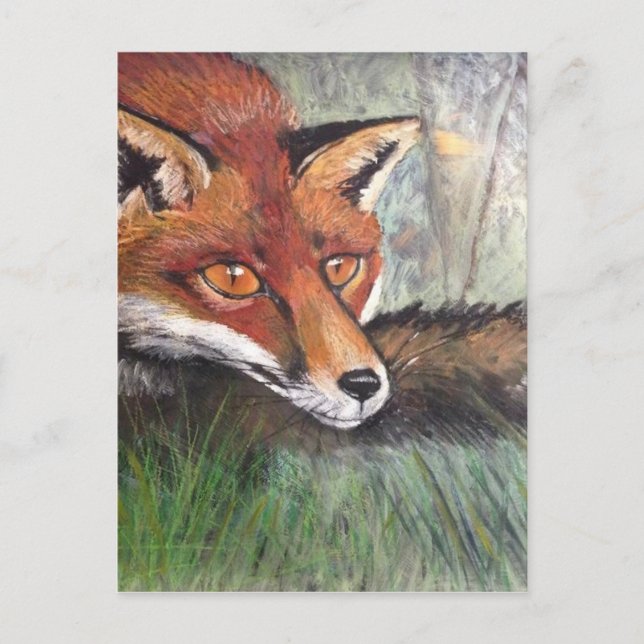 Sneaky Fox Postcard (Front)