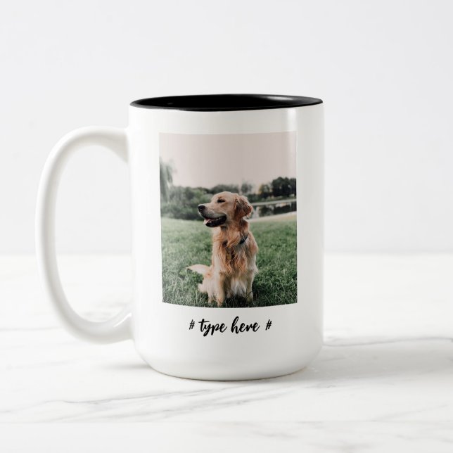 sneaky golden retriever, golden retriever lovers Two-Tone coffee mug (Left)