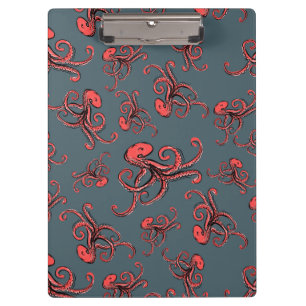 Sneaky Octopus Pattern Clipboard
