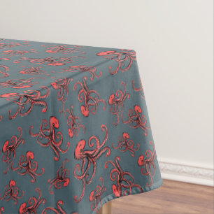 Sneaky Octopus Pattern Tablecloth