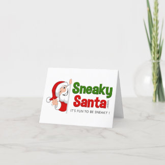Sneaky Santa folded card with envelope