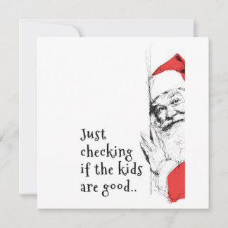 Sneaky Santa Just Checking Kids