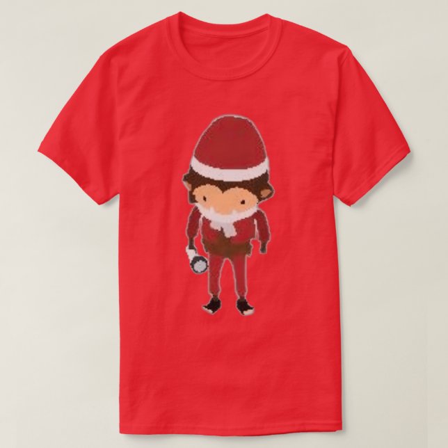 Sneaky Sasquatch Christmas Santa Sasquatch T-Shirt (Design Front)