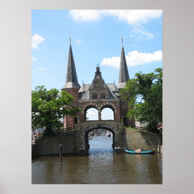 Sneek/ Snits Waterpoort Water Gate Photo Poster (Front)