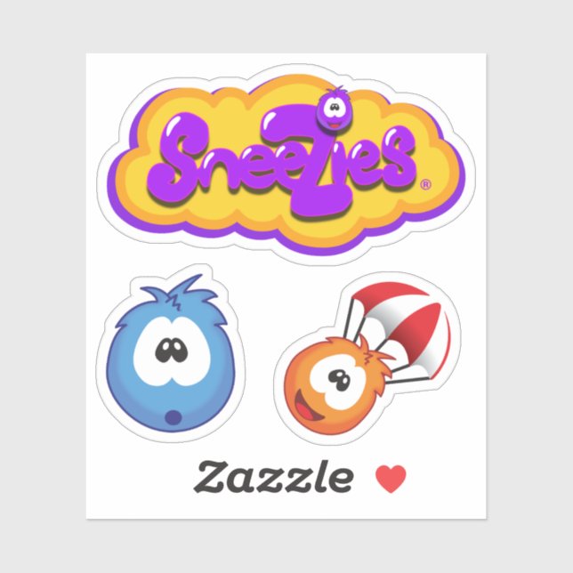 Sneezies Game Logo with Bonus Sneezies (Sheet)