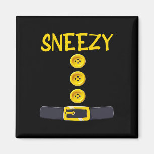 Sneezy Dwarf Halloween Costume Colour Matching Sle Magnet
