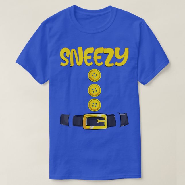 Sneezy Halloween Dwarf Costume Color Matching 2531 T-Shirt (Design Front)