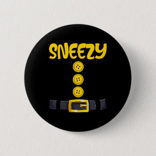 Sneezy Halloween Dwarf Costume Colour Matching 6 Cm Round Badge