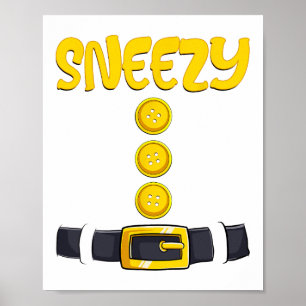 Sneezy Halloween Dwarf Costume Colour Matching Poster