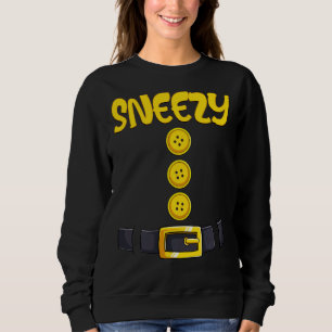 Sneezy Halloween Dwarf Costume Colour Matching Sweatshirt