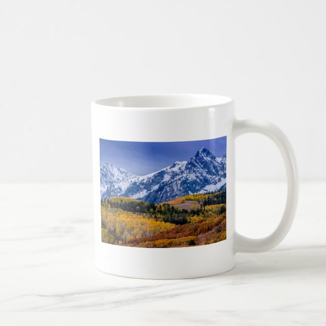 Sneffels Range Fall Sunrise - Colorado Coffee Mug (Right)