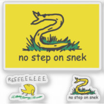 Snekright gadsden flag parody meme no step on snek