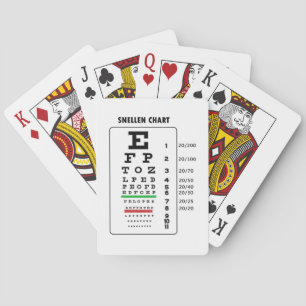 Snellen Chart (Eye Exam Chart) Playing Cards