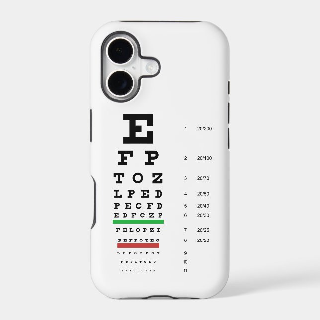 Snellen Eye Chart (Back)