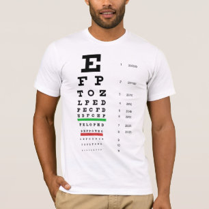 Snellen Eye Chart American Apparel T-Shirt