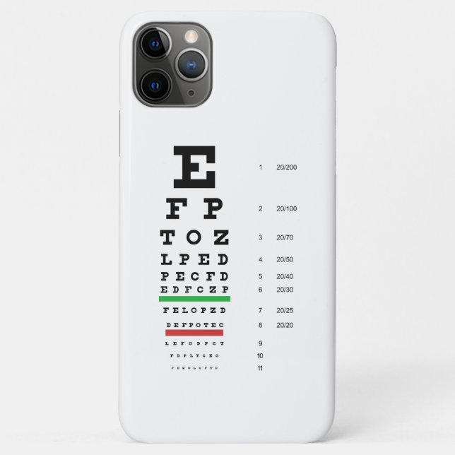 Snellen Eye Chart Case-Mate iPhone Case (Back)