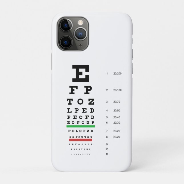 Snellen Eye Chart Case-Mate iPhone Case (Back)