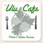 Snerk's Ulu Cafe disposable square coasters