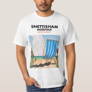 Snettisham Norfolk beach poster T-Shirt