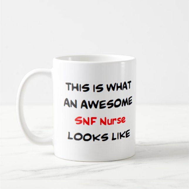 snf nurse, awesome coffee mug (Left)
