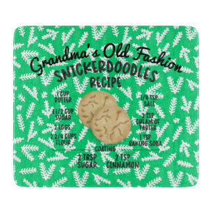 Snickerdoodles Cookie Recipe Cutting Board