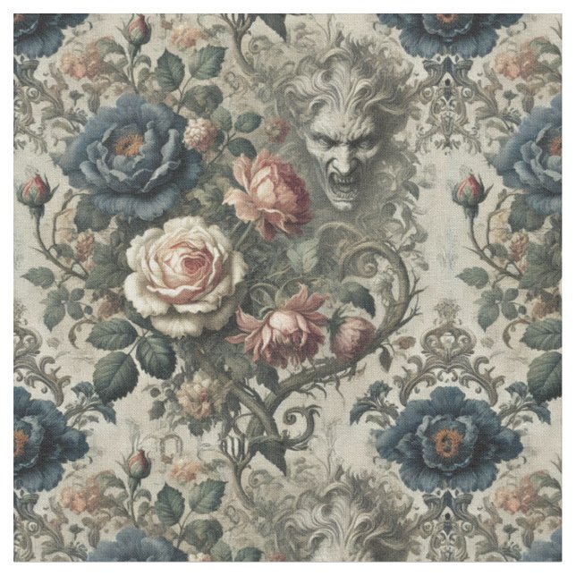 Snide Remarks – Gothic Classic Statement Fabric (Close Up)