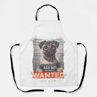 Sniff & Run Pug: Adorable Fugitive on the Loose! Apron