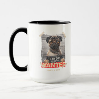 Sniff & Run Pug: Adorable Fugitive on the Loose! Mug